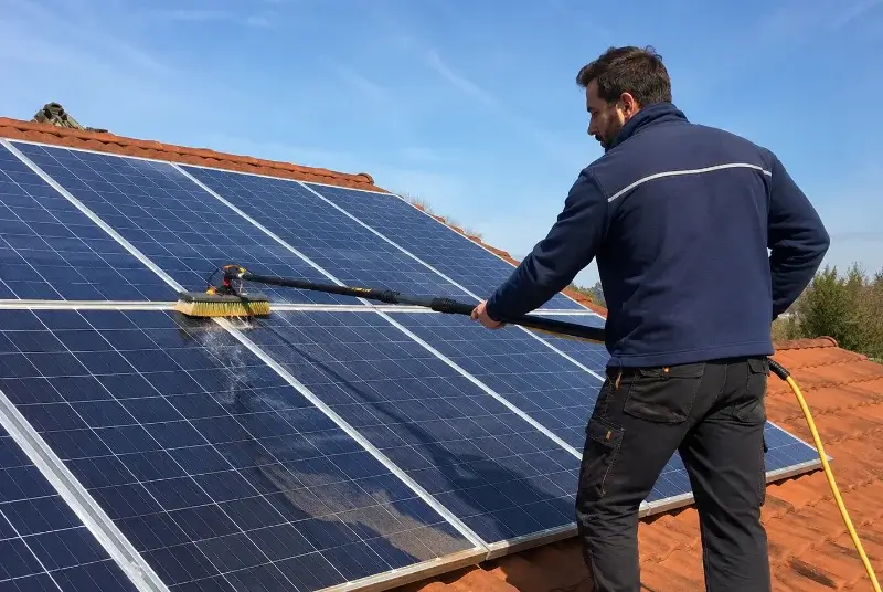 Nettoyage et entretien de panneaux solaires à Corconne